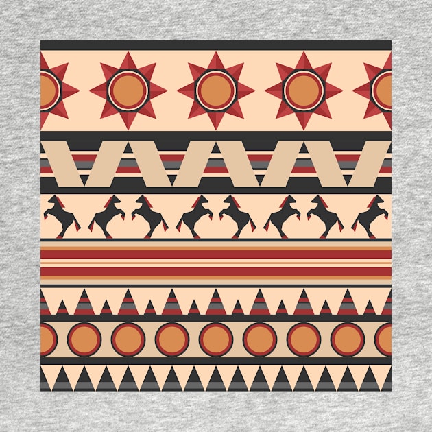 Native Indian style repeating pattern by SooperYela